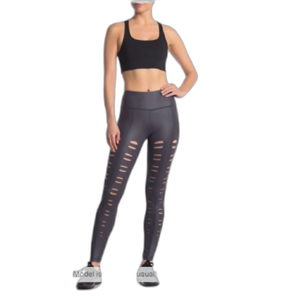 NWT 90 Degree by Reflex Leggings Women’s Size Medium Grey